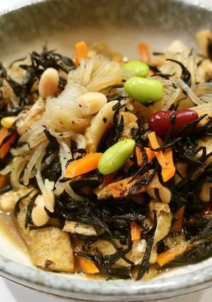 副菜3種：ヒジキ煮＋ナムル＋カブ浅漬け-レシピのメイン写真