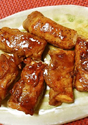 ボリューム増し♪厚揚げの豚肉巻き-レシピのメイン写真
