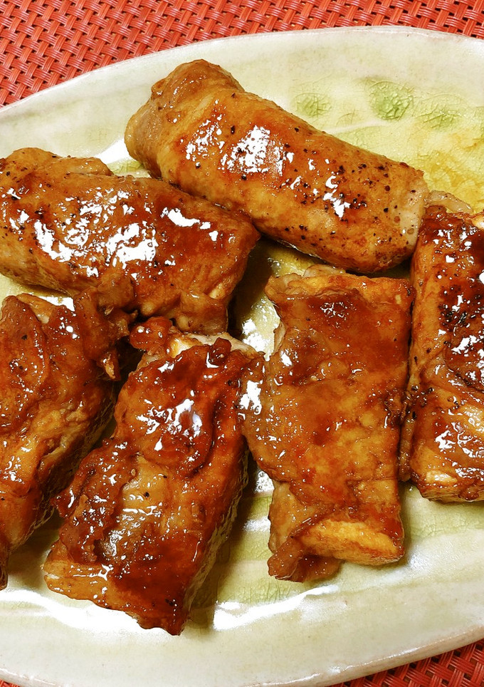 ボリューム増し♪厚揚げの豚肉巻き-レシピのメイン写真