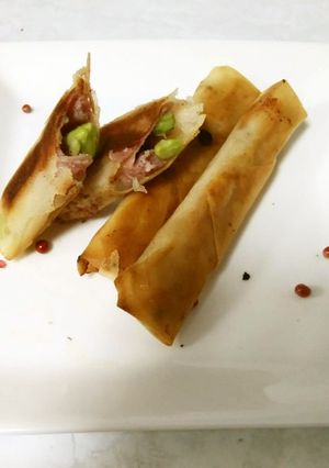 ゴルゴンゾーラと枝豆の春巻き-レシピのメイン写真