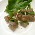 こんにゃくとピーマンのオリーブオイル焼き