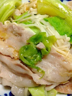 豚バラとキャベツの柚子ねぎ塩蒸し-レシピのメイン写真