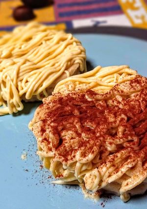 マロンクリームで簡単モンブラン♪♪-レシピのメイン写真