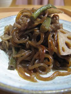 豚バラと根菜のキンピラ風煮物-レシピのメイン写真