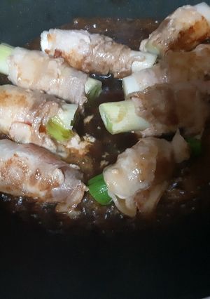 お弁当に1品。白ネギの肉巻き-レシピのメイン写真