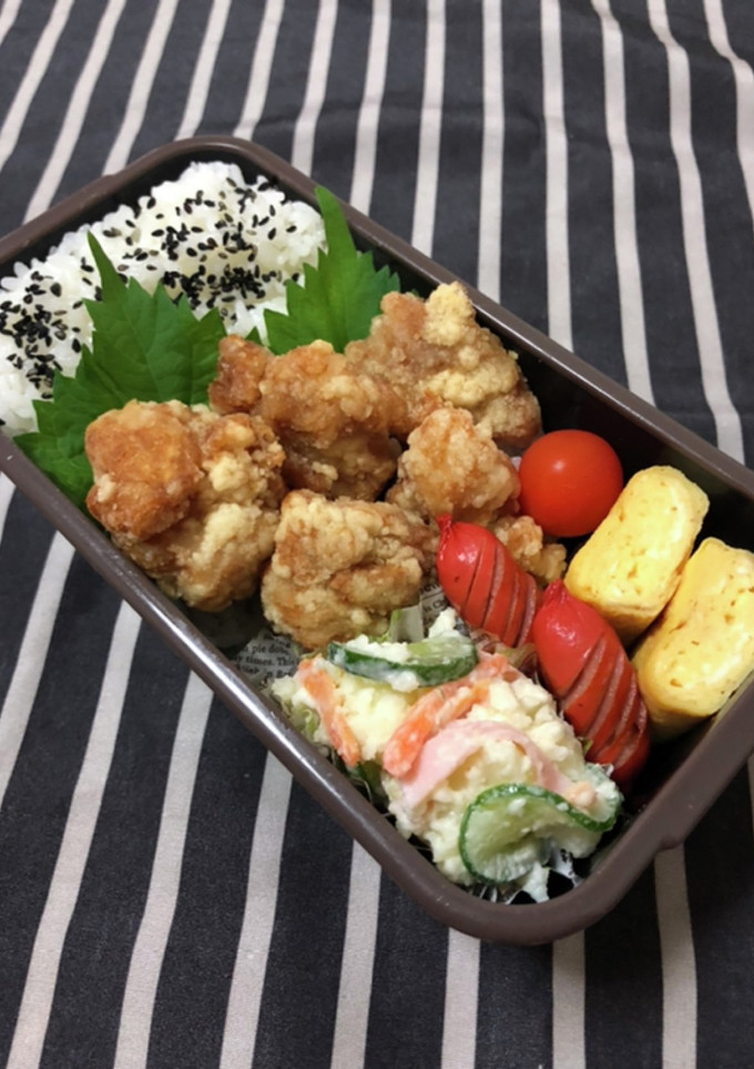 男子高校生弁当★79 唐揚げのっけ弁-レシピのメイン写真