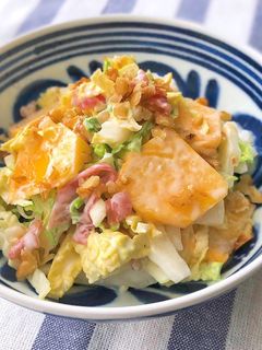 柿と白菜のデリ風サラダ♪-レシピのメイン写真