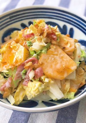 柿と白菜のデリ風サラダ♪-レシピのメイン写真