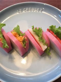 お弁当に*かまぼこサンド*卵*カニカマ-レシピのメイン写真