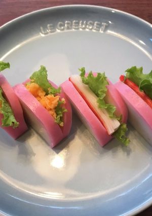 お弁当に＊かまぼこサンド＊卵＊カニカマ-レシピのメイン写真