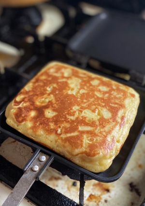 ホットサンドメーカー＊りんごケーキ-レシピのメイン写真