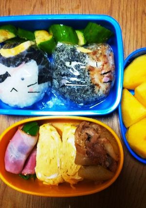 ねこねこ日本史 伊達政宗弁当-レシピのメイン写真