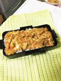 かき揚げ卵とじ弁当&丼ぶり-レシピのメイン写真