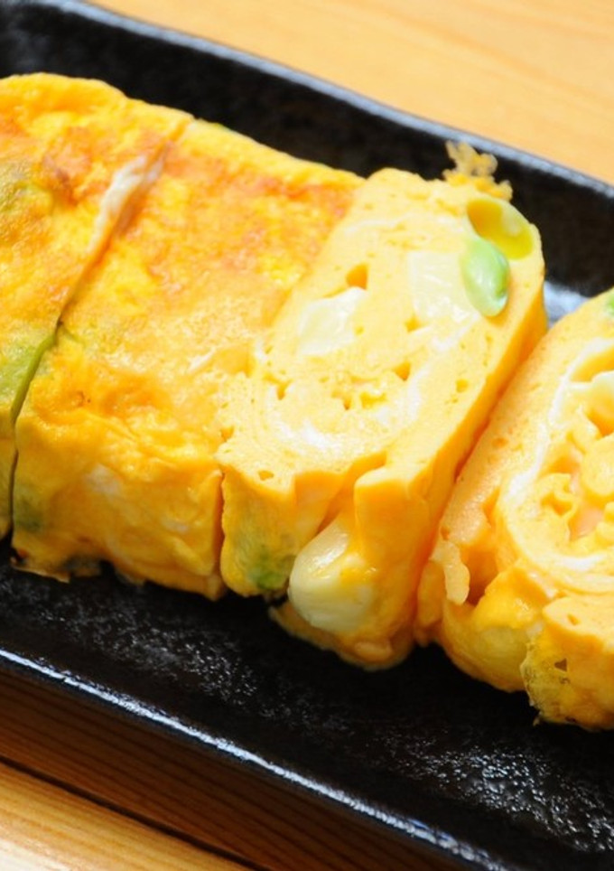 枝豆とチーズの出し巻き卵-レシピのメイン写真