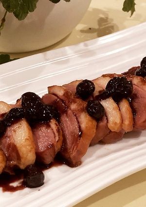 超簡単！鴨肉のブルーベリーソース-レシピのメイン写真