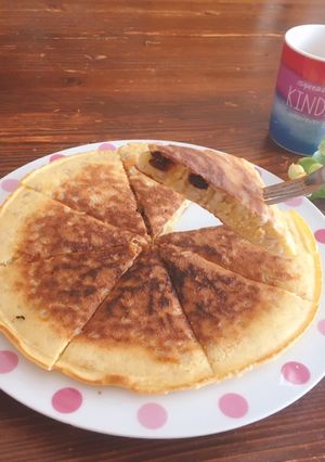 【ダイエット】もち麦のパンケーキ-レシピのメイン写真
