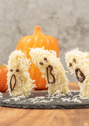 ハロウィン♬バナナホワイトチョコゴースト-レシピのメイン写真