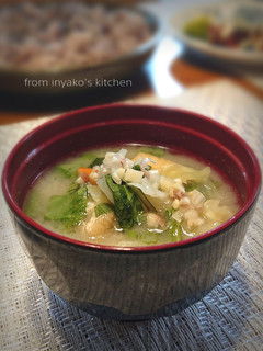 菜っ葉のお味噌汁-レシピのメイン写真
