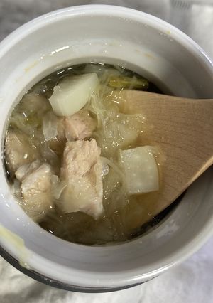 豚とジャンボニンニクのコンソメスープ-レシピのメイン写真