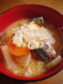 【サバ缶レシピ】サバの味噌汁(あら汁風)-レシピのメイン写真