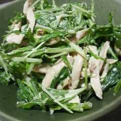 รูปของ 簡単★旨い！鶏ササミと水菜のワサビマヨ