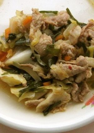 豚キムチ炒め　★宇都宮学校給食-レシピのメイン写真