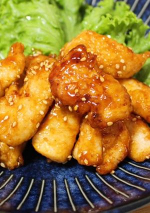 鶏ささみで！簡単♪ヤンニョムチキン-レシピのメイン写真