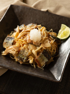 秋刀魚とすだちの和パスタ風ビーフン-レシピのメイン写真