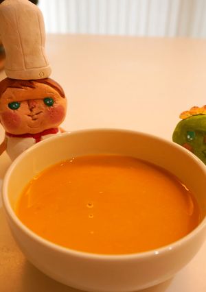 栄養満点！カボチャスープ-レシピのメイン写真