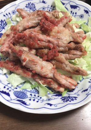 せせりの梅あえ-レシピのメイン写真