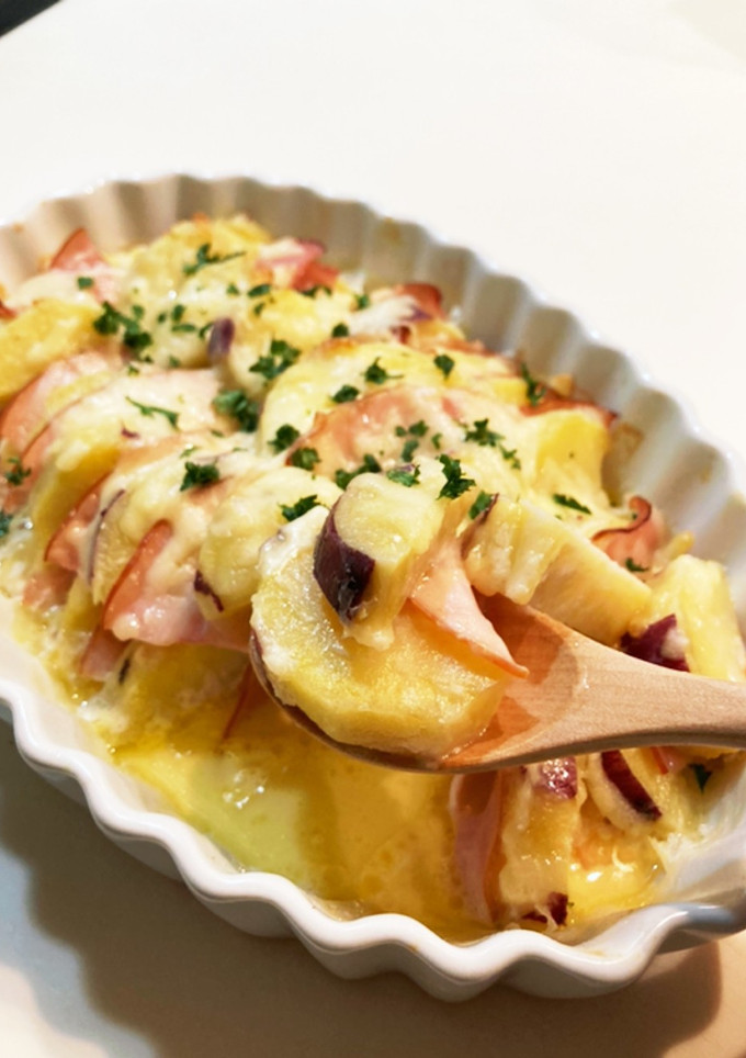 さつまいもとハムのオーブン焼き☆-レシピのメイン写真