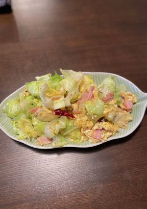 レタスのアンチョビガーリック炒め-レシピのメイン写真