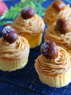 市販の栗でモンブラン|下地は台湾カステラ-レシピのメイン写真