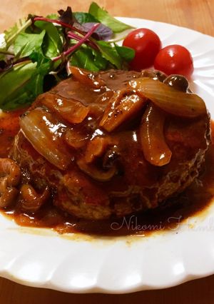 簡単 煮込みハンバーグ-レシピのメイン写真
