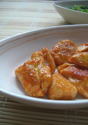 鶏胸肉の❤ふんわりオーロラソース照り焼き-レシピのメイン写真