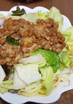 和風冷製パスタ納豆がけ-レシピのメイン写真