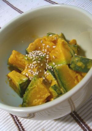 レンジで簡単♡かぼちゃのカレーマヨサラダ-レシピのメイン写真