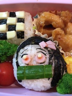 鬼滅の刃 簡単 禰豆子キャラ弁-レシピのメイン写真
