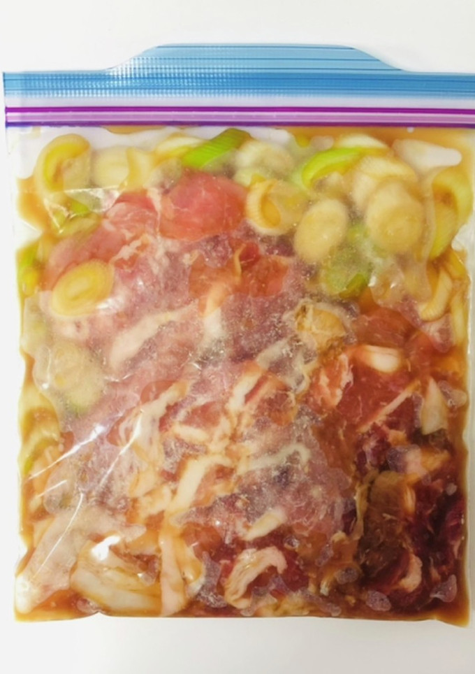 【下味冷凍】豚こまと長ネギの生姜焼き-レシピのメイン写真