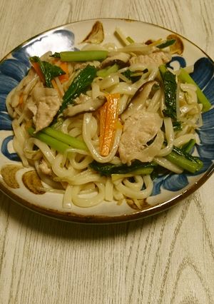 冷凍うどんで☆ベタつかない焼きうどん-レシピのメイン写真