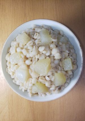 100%押し麦の冬瓜麦飯-レシピのメイン写真