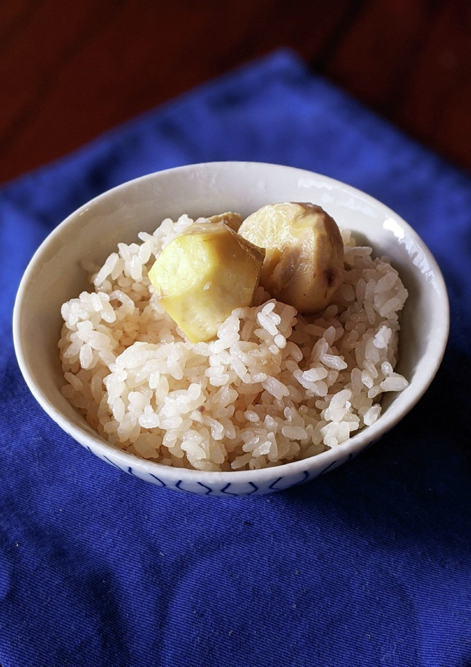 おだしで炊く栗ご飯-レシピのメイン写真