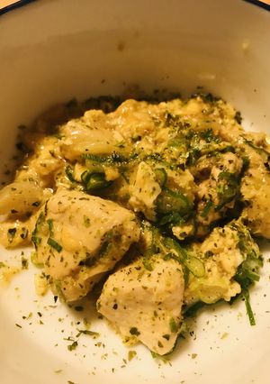 水溶き片栗粉でしあげる●鶏胸肉の玉子とじ-レシピのメイン写真