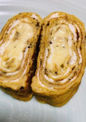 イタリアンなチーズ入り卵焼き-レシピのメイン写真