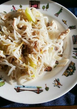 【薄味】鶏ひき肉ともやしの塩胡椒炒め-レシピのメイン写真