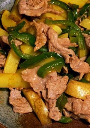豚肉じゃがいもピーマンの炒め物-レシピのメイン写真
