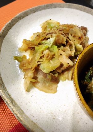 豚肉とレタスの塩胡椒炒め-レシピのメイン写真