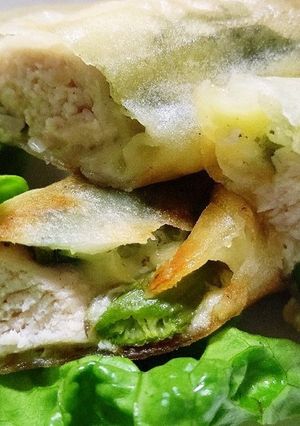 ☆鶏むね肉☆アスパラチーズ春巻き-レシピのメイン写真