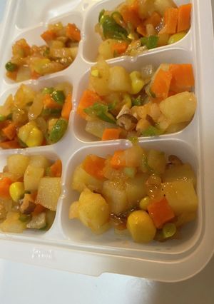 レバー粉末と野菜のトマト煮　離乳食-レシピのメイン写真