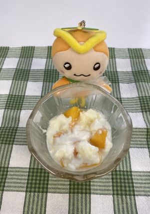 柿ヨーグルトのみりんシロップ-レシピのメイン写真